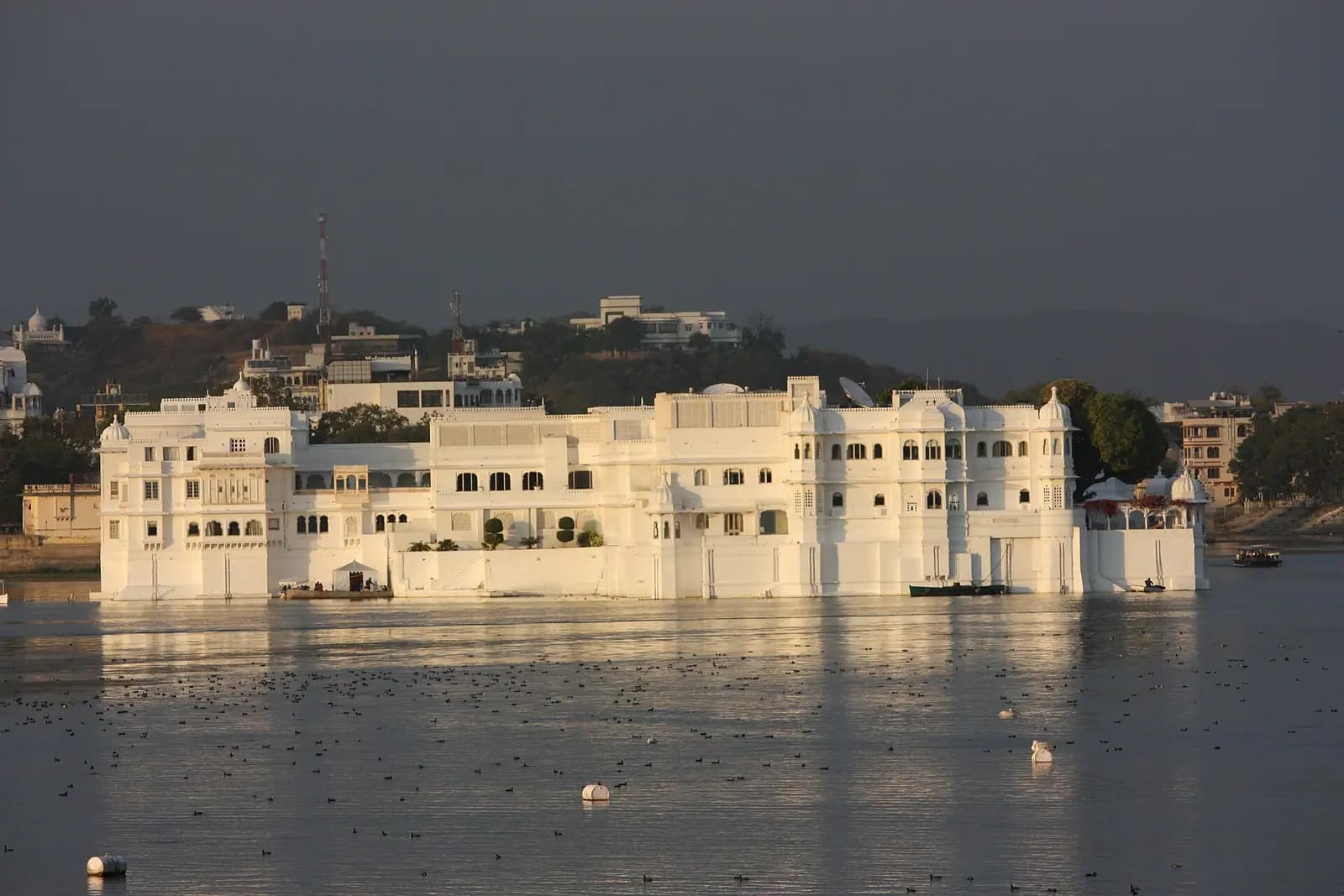 The Lake Palace hotel on the water at Udaipur, Rajasthan