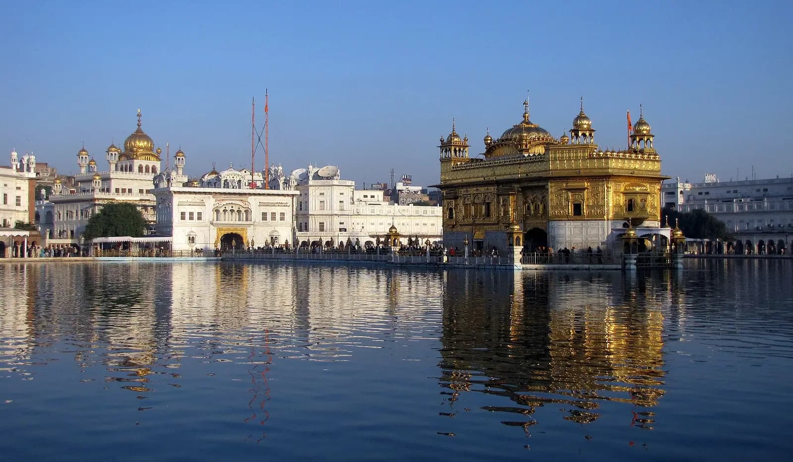 The Akal Takht beside the Golden Temple at Amritsar, Punjab