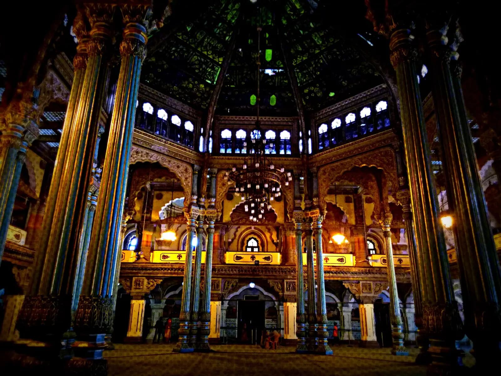 The domes and arches of Mysore Palace in Karnataka