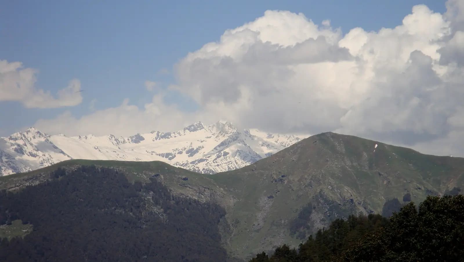 Ridge after ridge of the Himalaya from Jalori Pass, Himachal Pradesh