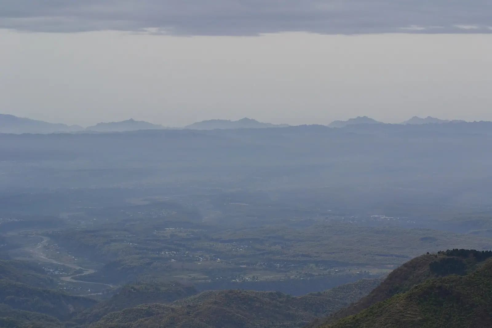 Mountain valleys (Mussoorie, Dehradun, Uttarakhand, India) 2015