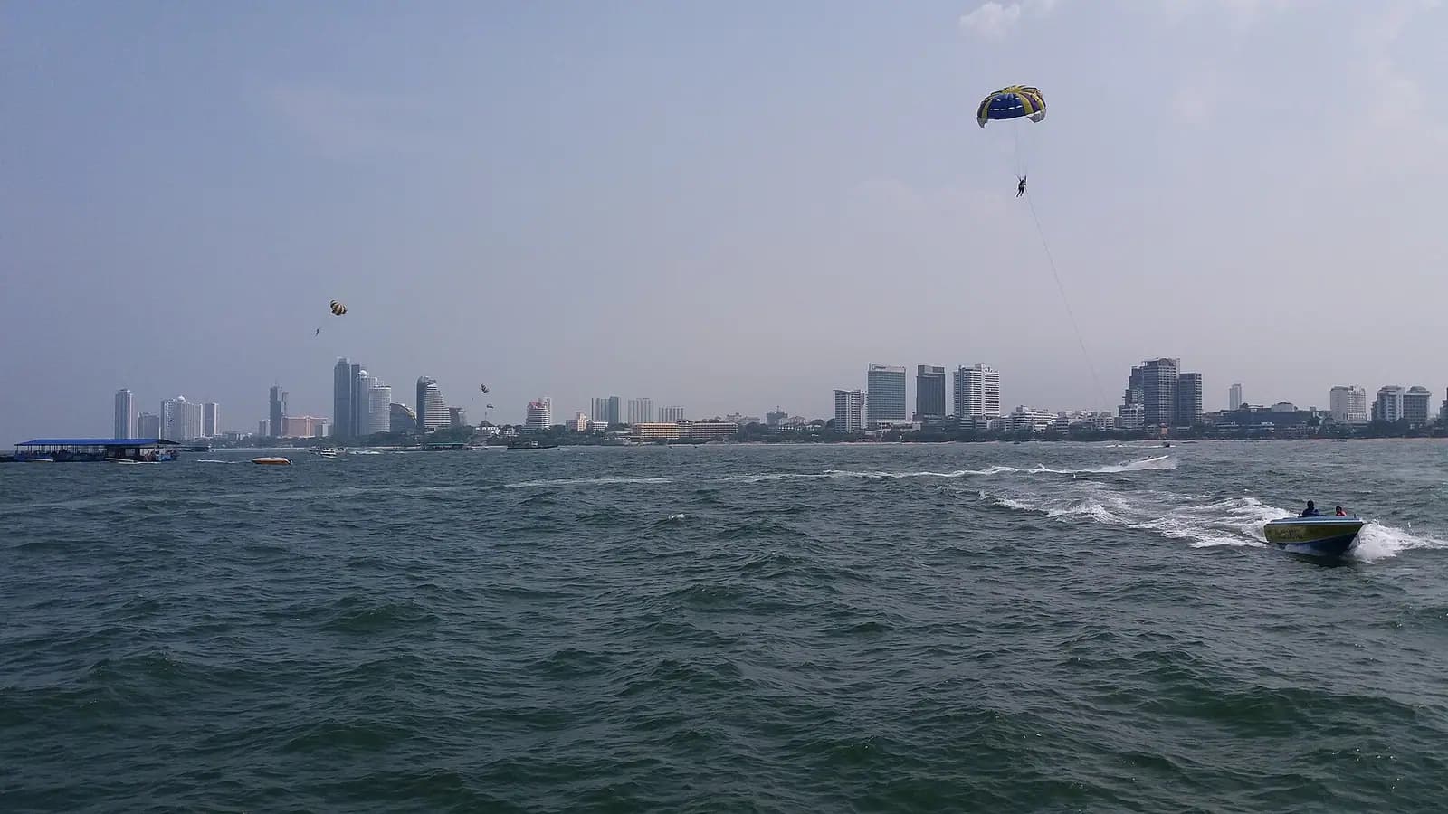 The bay and high-rise skyline of Pattaya, Thailand