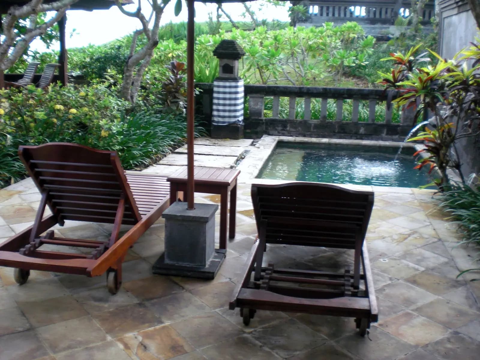 A private pool villa surrounded by tropical planting in Bali
