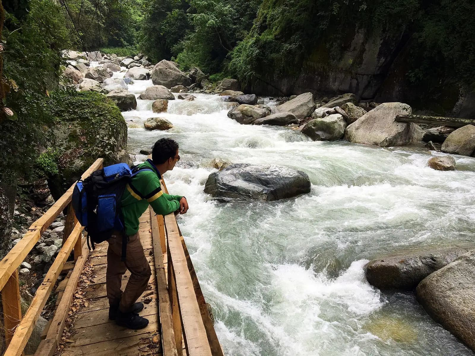 Rapids on the Tirthan river in the Kullu district of Himachal Pradesh